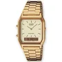 Casio AQ-230GA-9D Reloj Unisex Rosa con Esfera Dorada